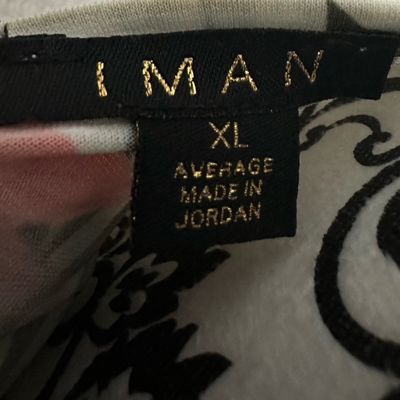 IMAN Black and White Patterned Dress - Picture 6 of 8